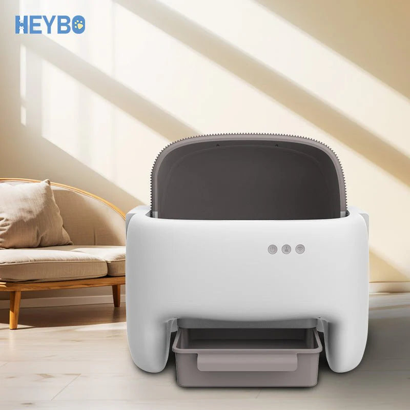 HEYBO Self Cleaning Litter Box Automatic Cat Litter Box with Safety Protection