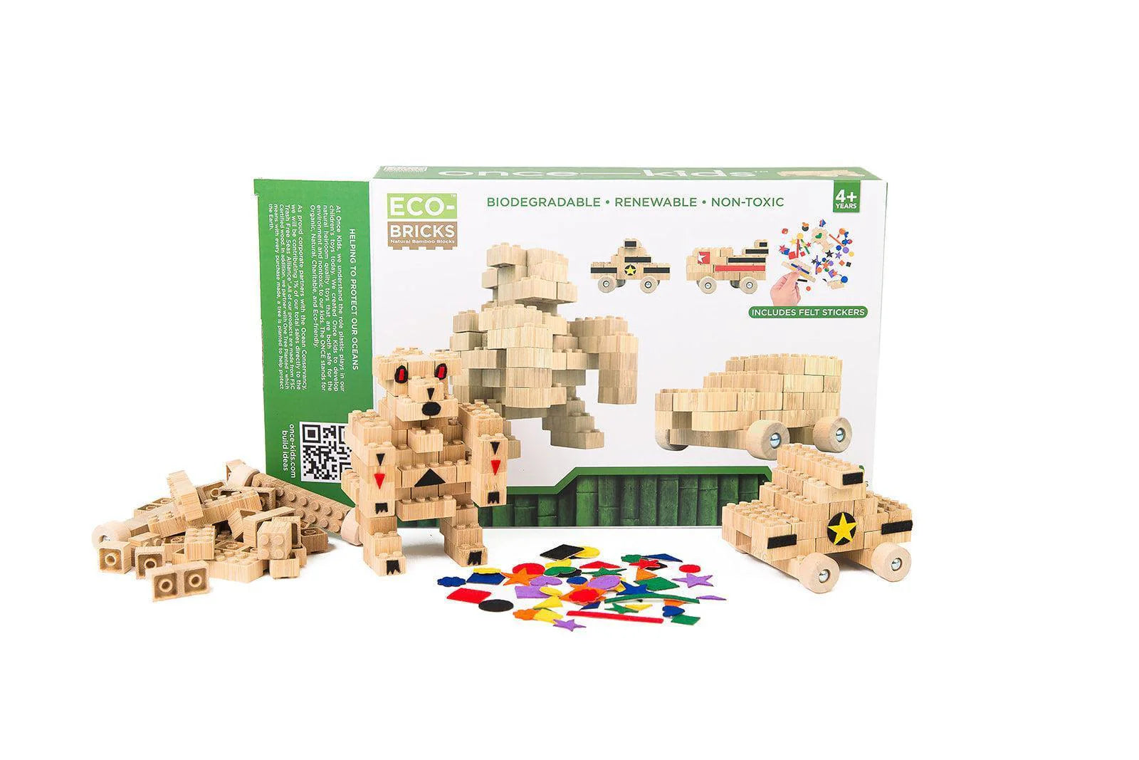 Ecobricks Bamboo Education Set 180Pcs