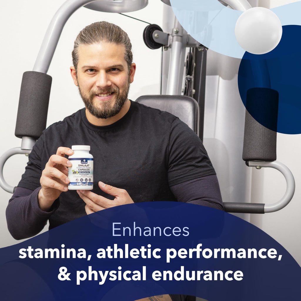 Pure Himalayan Shilajit for Men Boost Stamina & Athleticism Support Metabolism & Energy 10000Mg Shilajit Ashwagandha Supplements Irish Sea Moss Tongkat Ali PQQ & More 60 Shilajit Capsules
