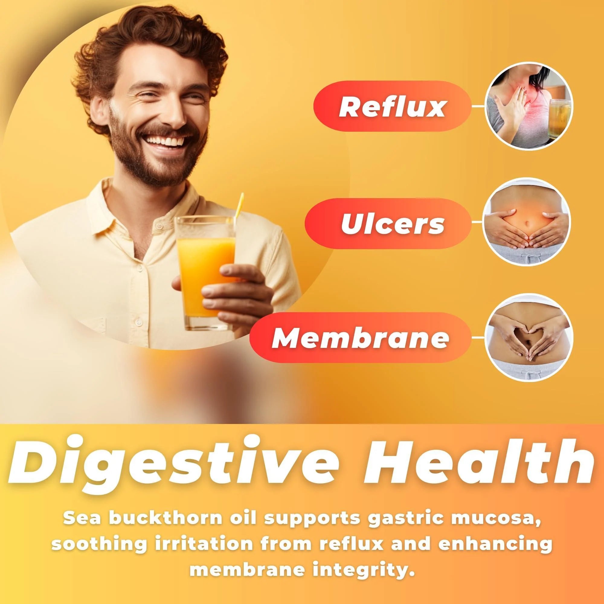 Sea Buckthorn Oil Organic 2 Fl Oz Cold Pressed Sea Buckthorn Berry Oil