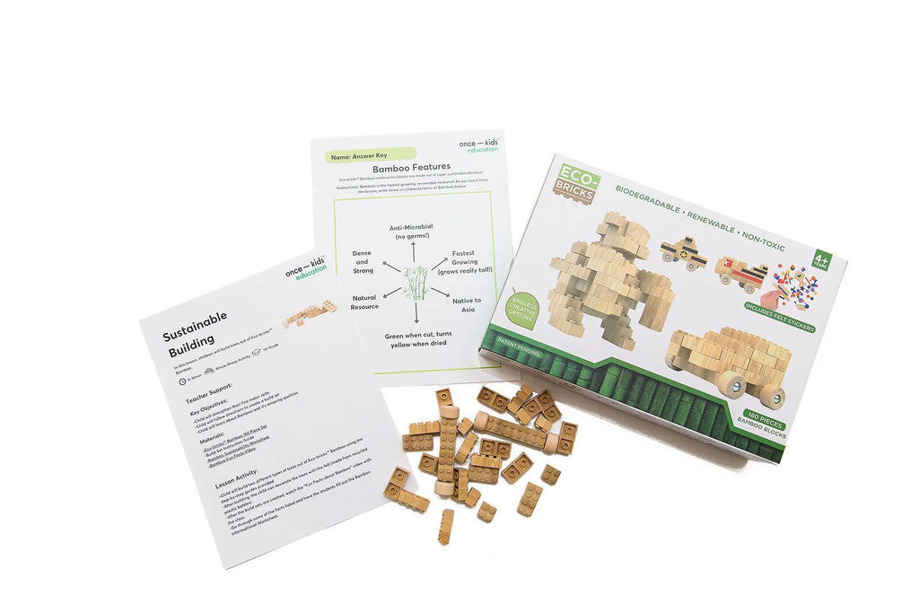 Ecobricks Bamboo Education Set 180Pcs
