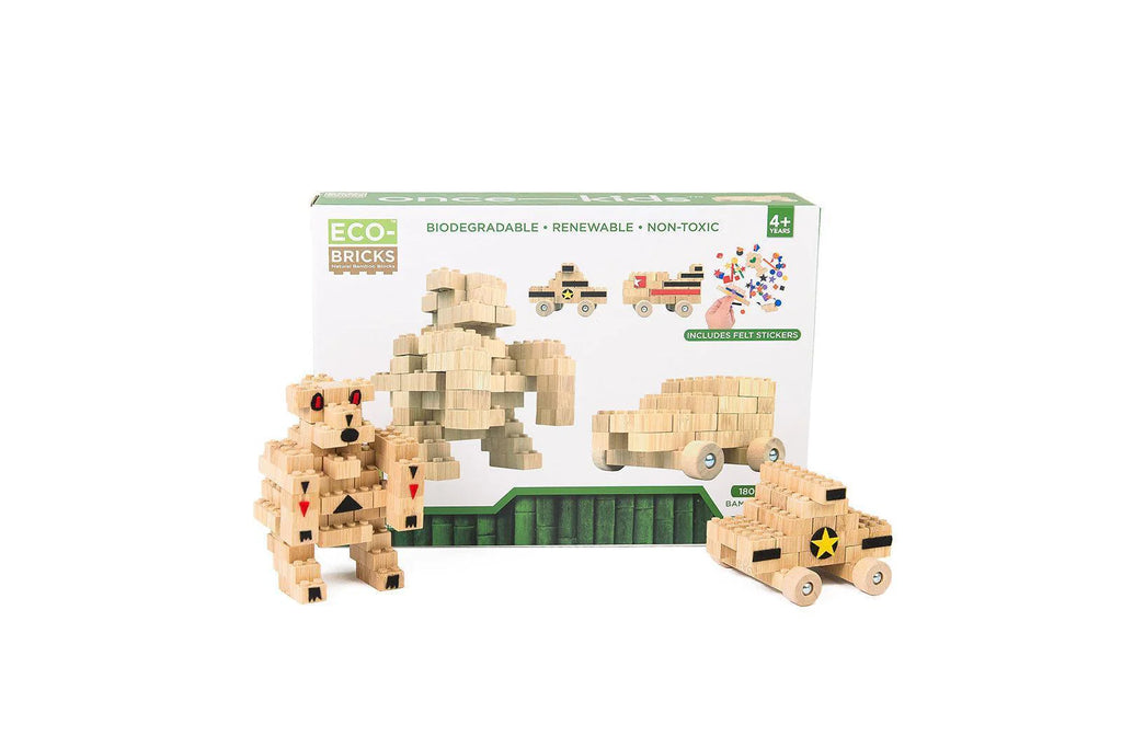 Ecobricks Bamboo Education Set 180Pcs