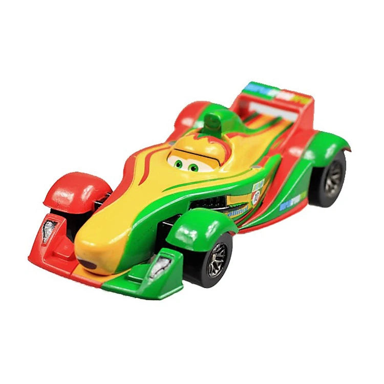 Disney Pixar Cars 2 3 Lightning Mcqueen The King Frank Race Div Fritter Miss Alloy Model Car 1:55 Vehicles Boy Toy For Children