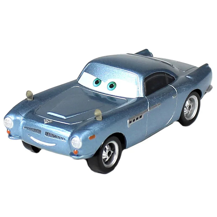 Disney Pixar Cars 2 3 Lightning Mcqueen The King Frank Race Div Fritter Miss Alloy Model Car 1:55 Vehicles Boy Toy For Children