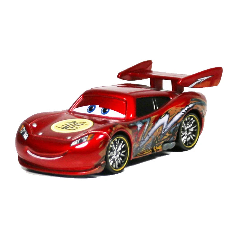 Disney Pixar Cars 2 3 Lightning Mcqueen The King Frank Race Div Fritter Miss Alloy Model Car 1:55 Vehicles Boy Toy For Children