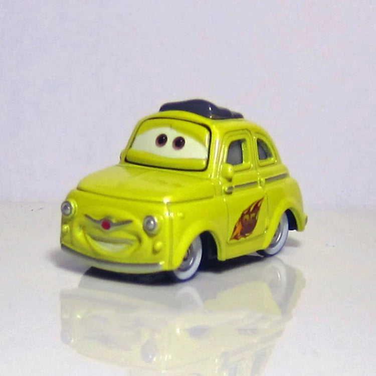 Disney Pixar Cars 2 3 Lightning Mcqueen The King Frank Race Div Fritter Miss Alloy Model Car 1:55 Vehicles Boy Toy For Children