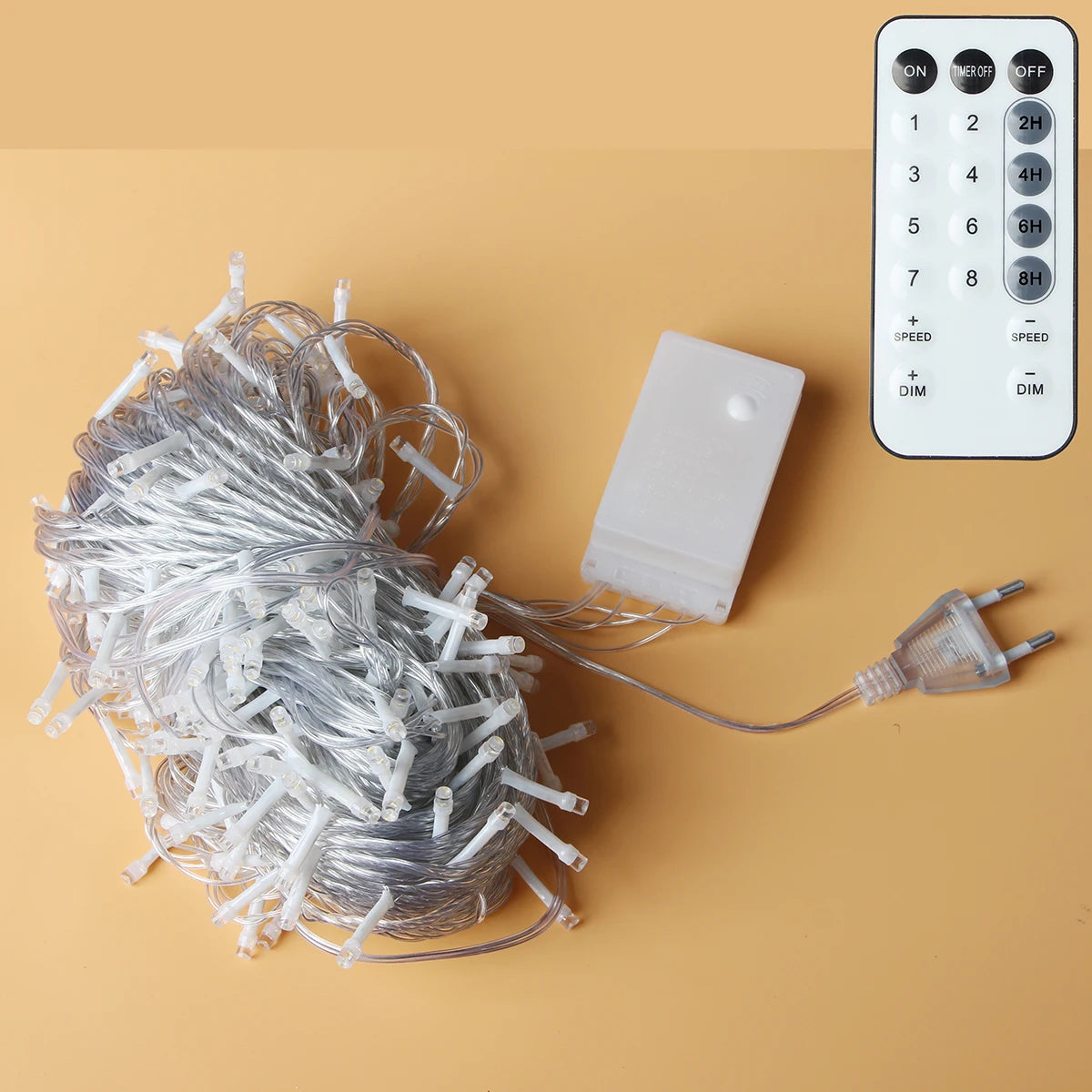 200-800LEDs Remote Outdoor LED String Fairy Lights Christmas Lights For Garland Wedding Party Holiday Garden Lamps Holiday Decor