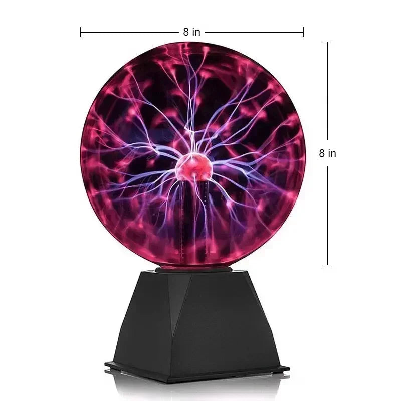 Magic Plasma Ball Lamp Touch Glass LED Night Light Atmosphere Lights Christmas Party Bedroom Decor Kids Birthday Gift Toy