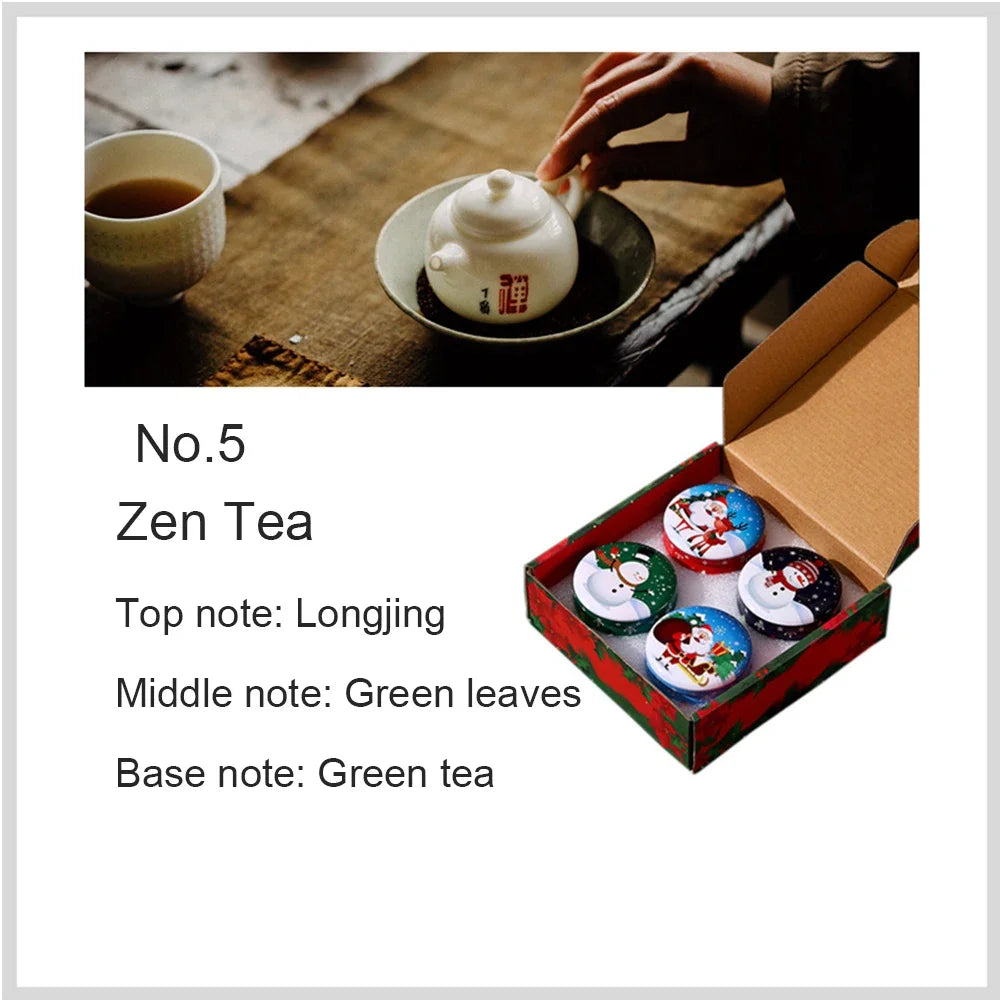 4pcs Scented Candles Christmas Fragrance Candle Christmas Gifts Small Gifts Creative Ornaments Aromatherapy Candles ﻿Party Decor