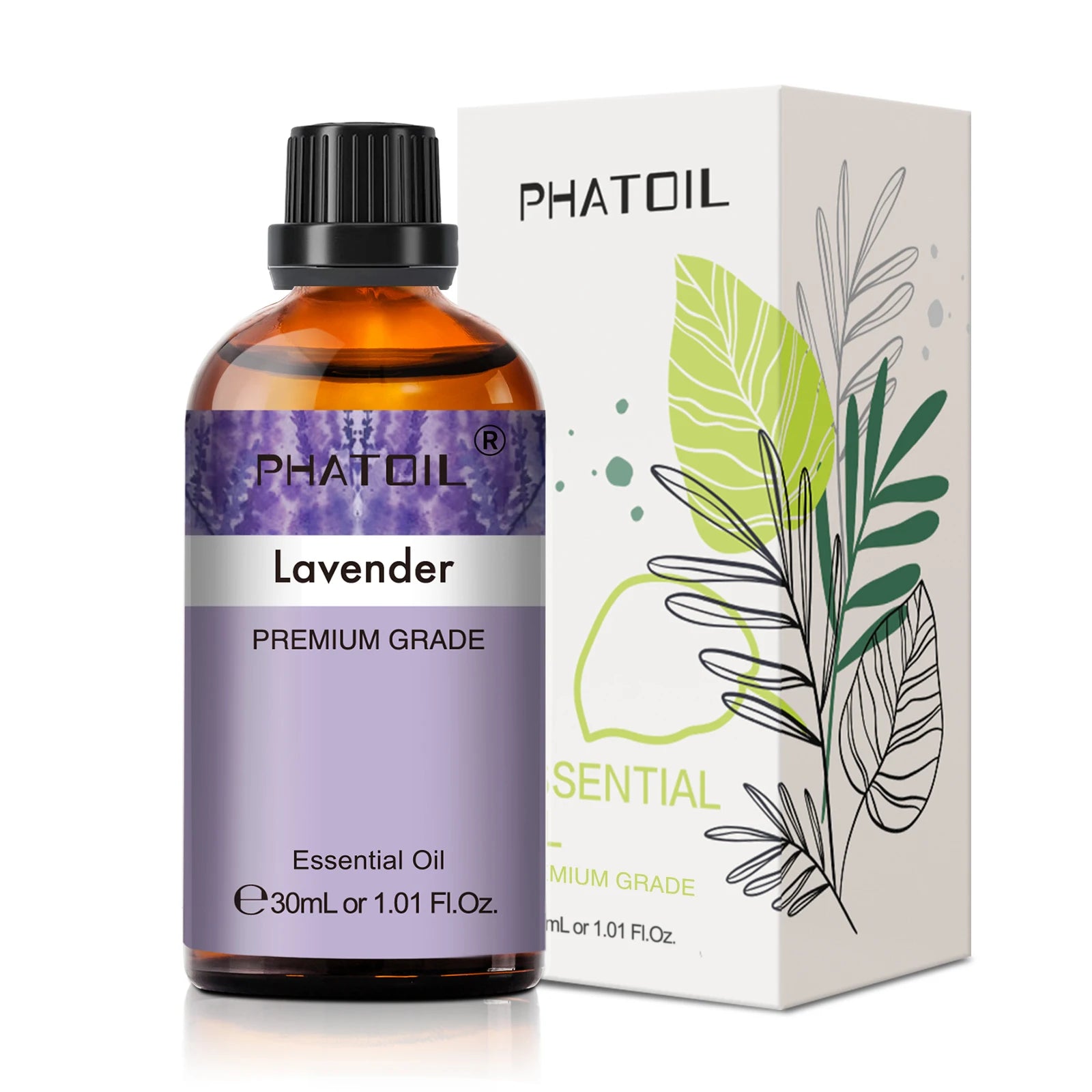 PHATOIL 1PCS Aromatherapy Essential Oil For Diffuser 10ML/30ML/100ML Lavender Peppermint Vanilla Eucalyptus Jasmine Aroma Oils
