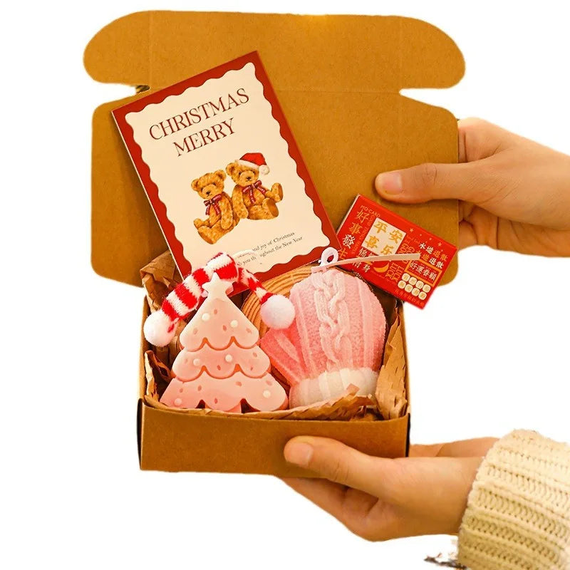 Christmas Tree Candle Scented Decorative Candle Set Holiday Candle Gift Festive For Christmas Decor Home Decoration Gift Giving