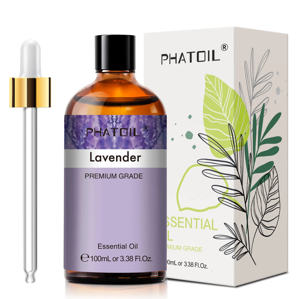 PHATOIL 1PCS Aromatherapy Essential Oil For Diffuser 10ML/30ML/100ML Lavender Peppermint Vanilla Eucalyptus Jasmine Aroma Oils