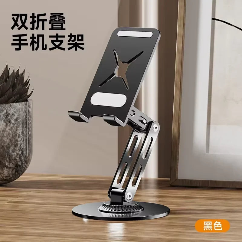 360° Metal Desk Mobile KutumyQC Phone Holder Stand For iPhone iPad Xiaomi Adjustable Desktop Tablet Holder Cell Phone Stand
