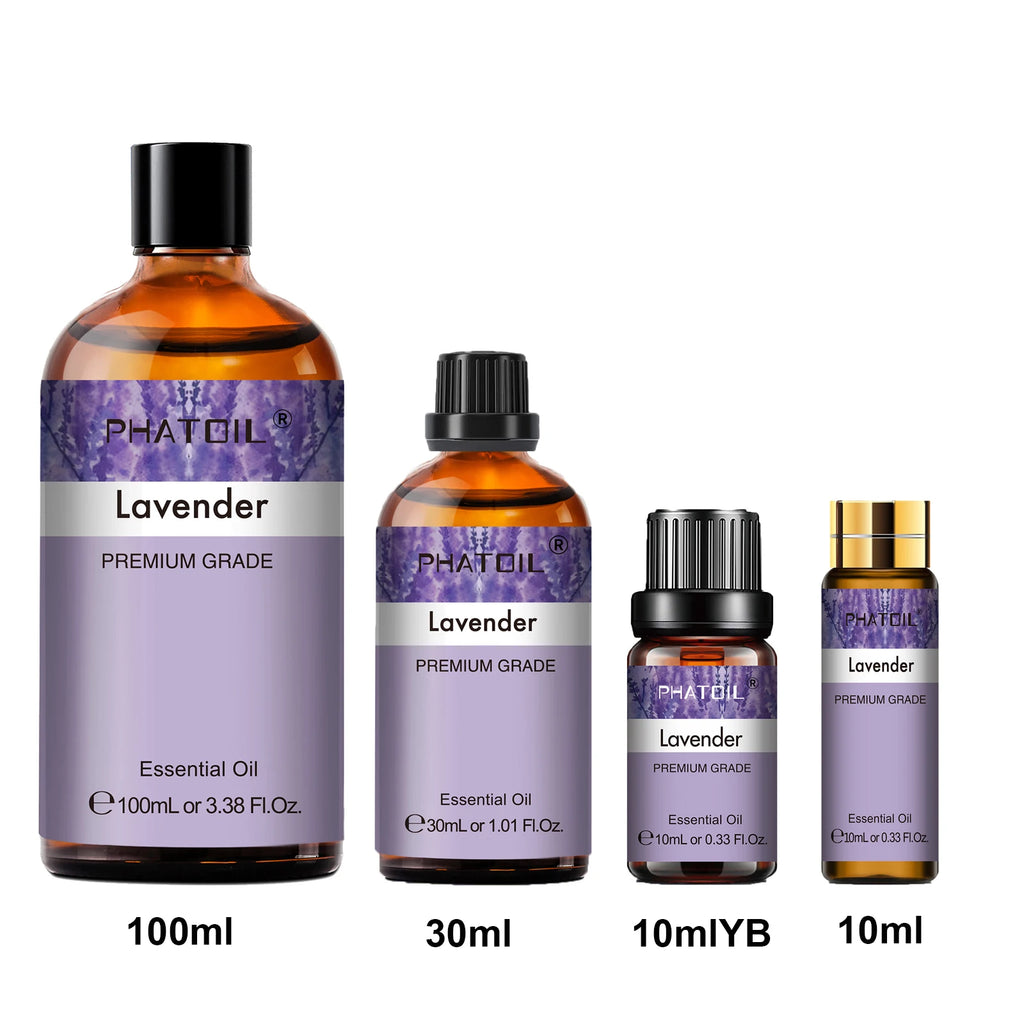 PHATOIL 1PCS Aromatherapy Essential Oil For Diffuser 10ML/30ML/100ML Lavender Peppermint Vanilla Eucalyptus Jasmine Aroma Oils