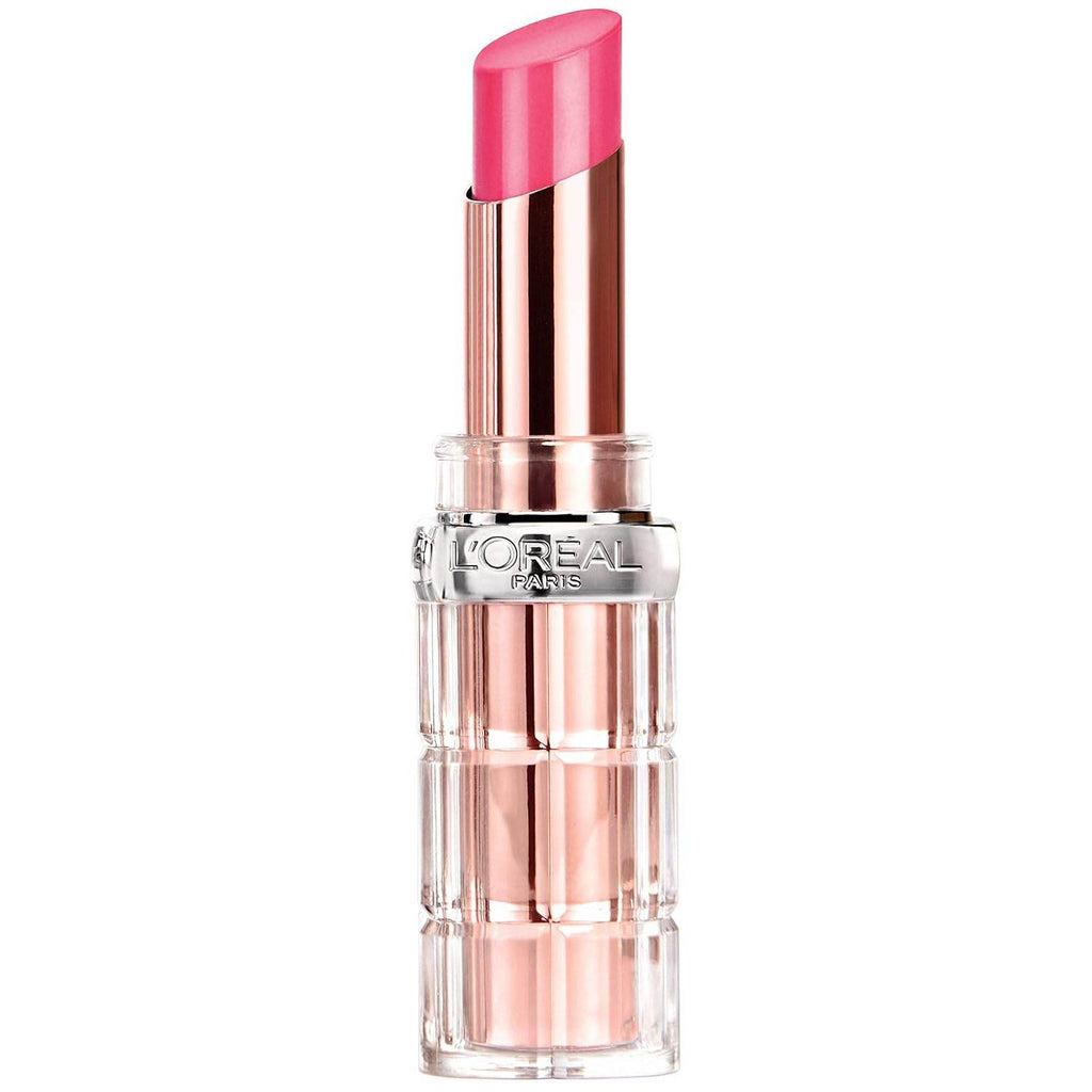 L'Oreal Paris Makeup Colour Riche Plump and Shine Lipstick, for Glossy, Radiant, Visibly Fuller Lips with an All-Day Moisturized Feel, 104 Guava Plump, 0.1 Oz.