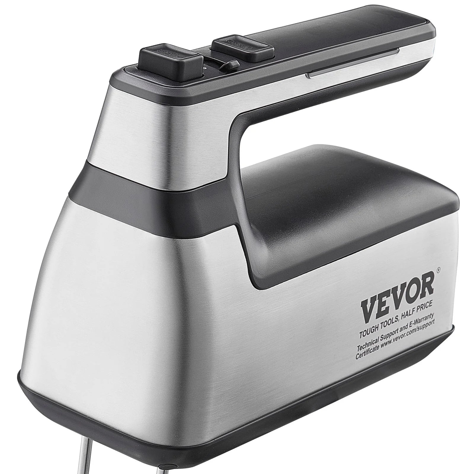 VEVOR Cordless Electric Hand Mixer, 250W, Continuously Variable Electric Handheld Mixer, with Turbo Boost Beaters Dough Hooks Storage Bag, Baking Supplies for Whipping Mixing Egg Cookie Cake Cream