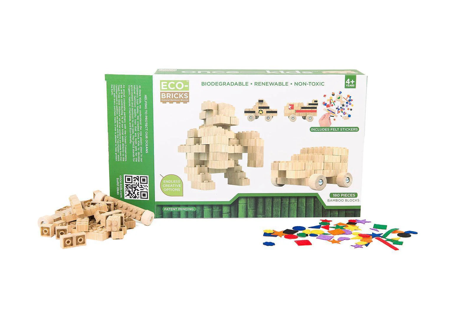 Ecobricks Bamboo Education Set 180Pcs