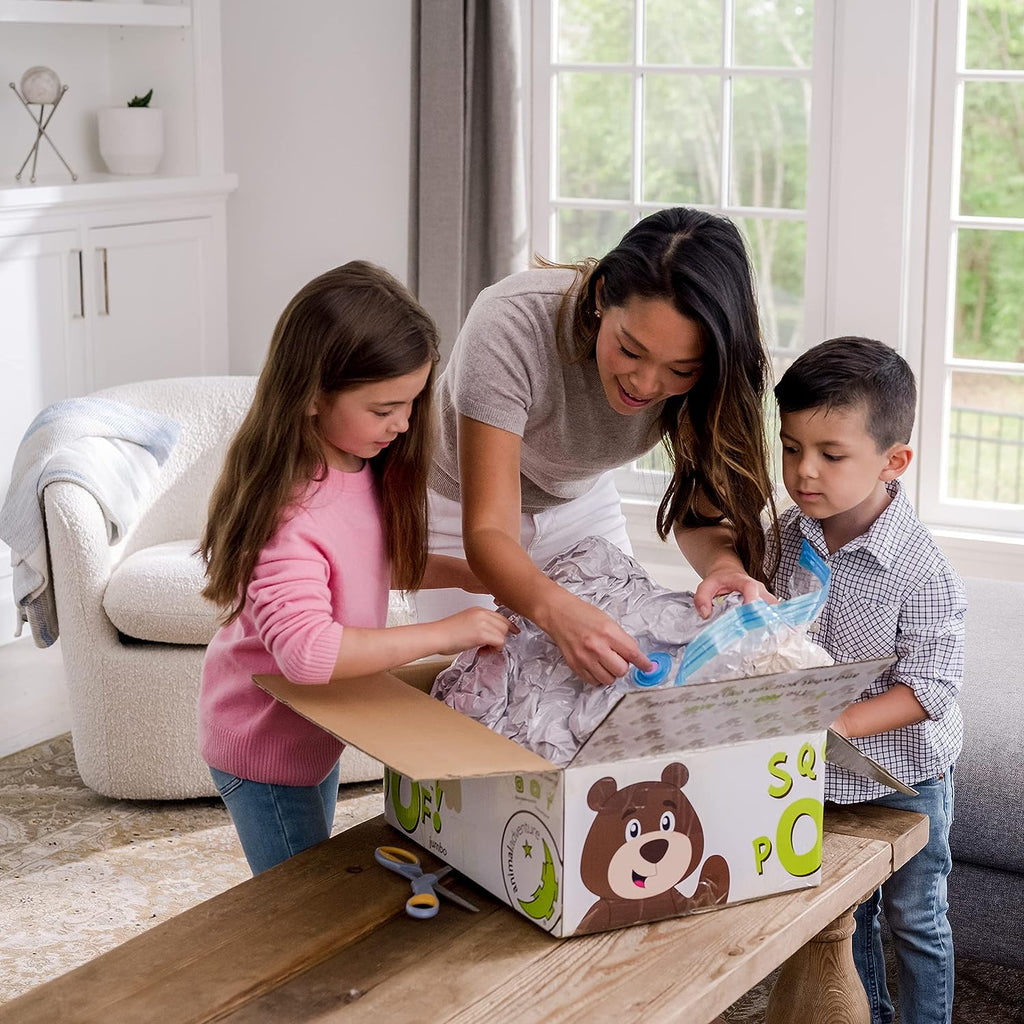 Giant 44" Sqoosh2Poof Ultra Soft Plush Husky - Cuddly Companion with Bonus Interactive Surprise!