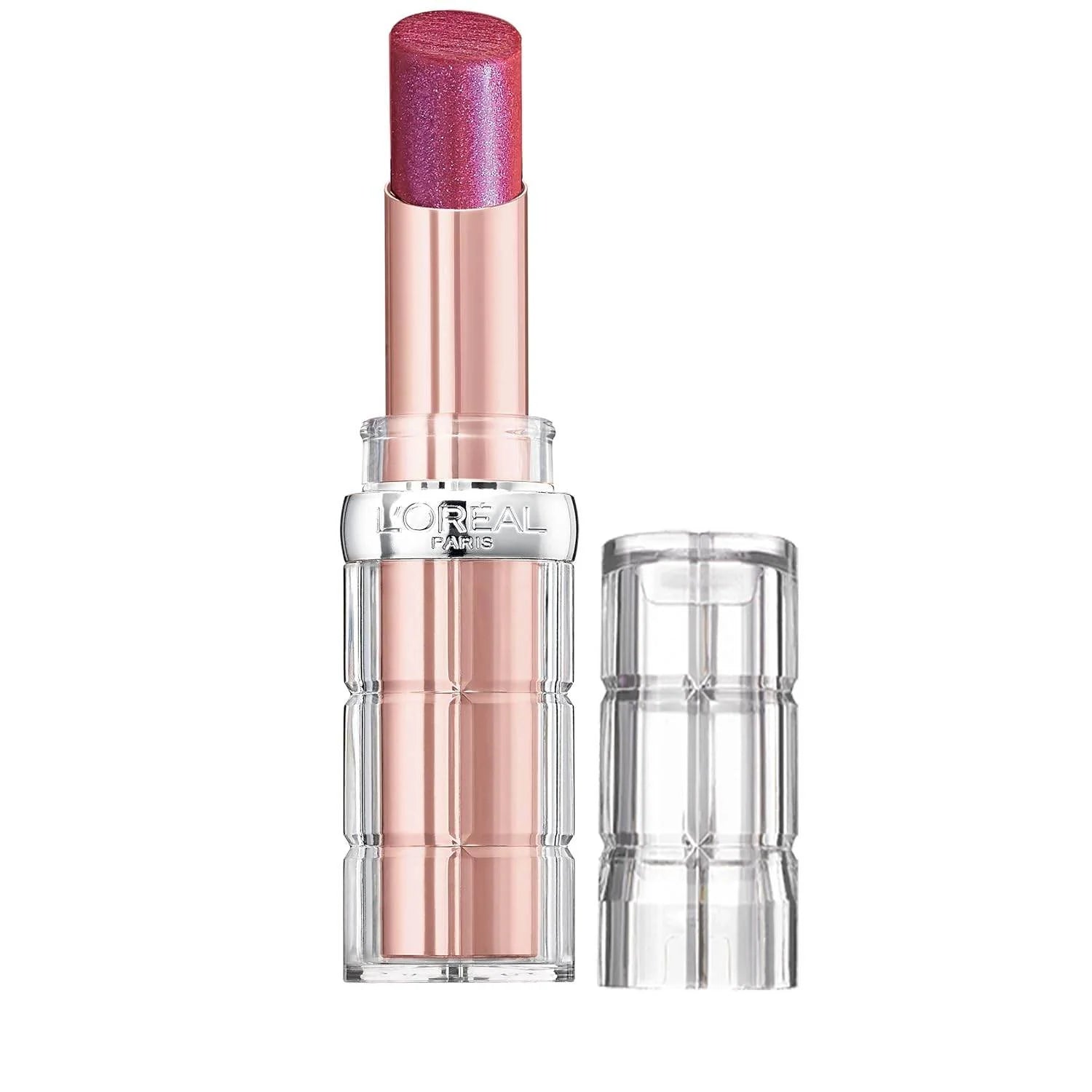 L’Oréal Paris Makeup Colour Riche Plump and Shine Lipstick, for Glossy, Radiant, Visibly Fuller Lips with an All-Day Moisturized Feel, 105 Mulberry Plump, 0.1 Oz.