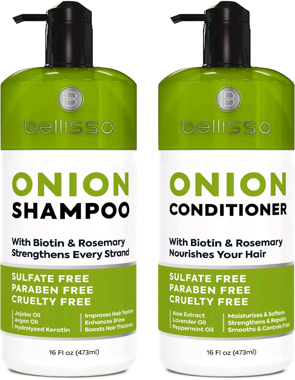 Onion Shampoo and Conditioner Set with Rosemary and Biotin Thickening Products